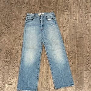MOTHER Light Wash Straight Leg Jeans